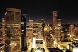 Fototapeta Nowy Jork - Houston Downtown night2