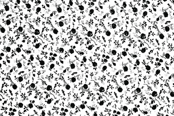 Leinwandbilder - The texture of a knitted thin cotton fabric in a small flower. Background of soft thin fabric, napkins. The fabric is rustic, simple. Vector illustration. Overlay template.