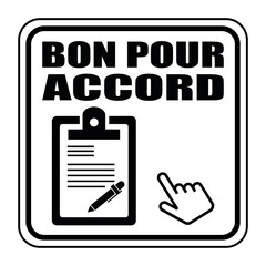 Wall Mural - Logo bon pour accord.