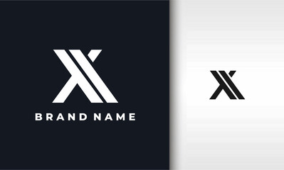 Wall Mural - geometric letter X logo