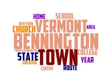 Bennington Wordcloud Concept, Wordart, Background,bennington,american,america,travel