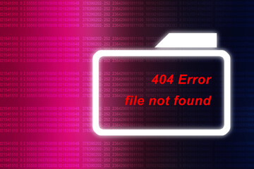 Poster - 2d rendering folder with documents
