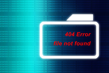 Poster - 2d rendering folder with documents