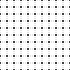 Poster - Square seamless background pattern from black gramophone record symbols are different sizes and opacity. The pattern is evenly filled. Vector illustration on white background