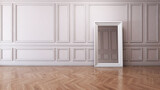 Fototapeta Big Ben - Empty room with Wall Background. 3D illustration, 3D rendering	
