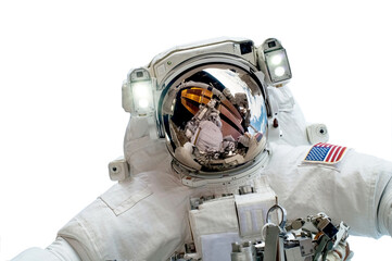 Wall Mural - astronaut isolated - elements of this image furnished by nasa