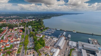 Wall Mural - friedrichshafen bodensee germany aerial shot