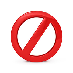 red prohibited sign or not allowed ban warning danger no symbol risk safety caution and forbidden st