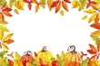 thanksgiving concept with watercolor background vector design illustration