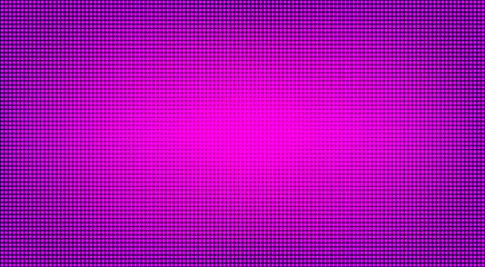Wall Mural - led screen texture. digital display. lcd monitor with dots. pink television videowall. tv pixel back