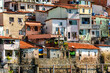 A slum with colorful houses on the hillside in Salvador, Bahia