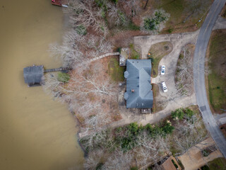 Drone Shots of Houses Under Construction