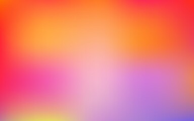 Poster - Light orange vector blur drawing.