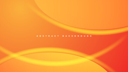 Wall Mural - abstract orange wave background