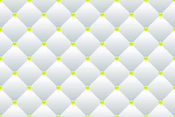 Wall Mural - White luxury background with beads and rhombuses. Vector illustration. 