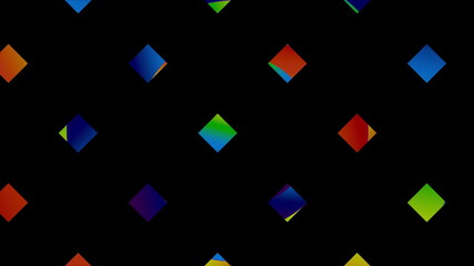Poster - Geometric cubes in 3d render correct construction on surface. Futuristic mosaic with gradient textures. Creative digital presentation with simple structural elements.