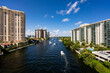 Aerial photo Intracoastal Waterway Miami Aventura