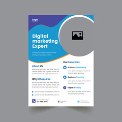 Wall Mural - Abstract Corporate Flyer Brochure Design Template