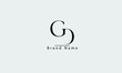 GD DG G D abstract vector logo monogram template