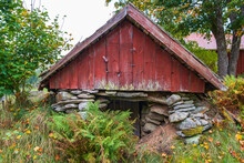 Idyllic Old Root Cellar At The Countryside