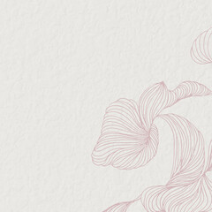 Wall Mural - pink floral abstract frame social ads template vector