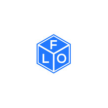 FLO Letter Logo Design On White Background. FLO Creative Initials Letter Logo Concept. FLO Letter Design. 