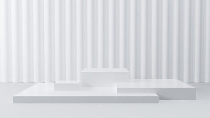 Wall Mural - abstract futuristic empty floor and room sci-fi corridor with light for showcase,room,interior,displ
