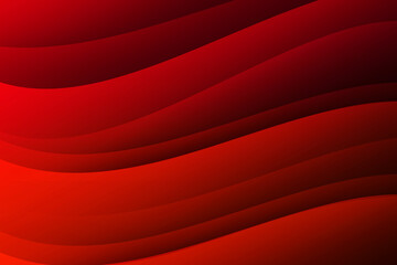 Poster - New Wavy Red Abstract Background Wallpaper Design. Modern wave backdrop