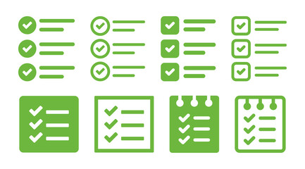 Aufkleber - Checklist icon set. Check list symbol vector illustration.