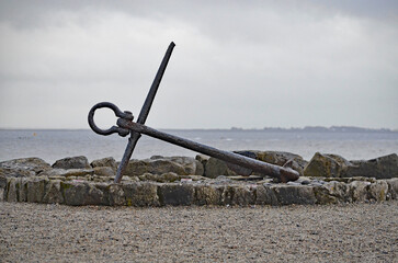 Wall Mural - anchor on the beach