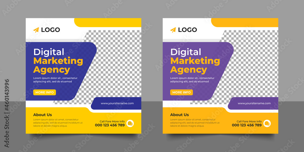Creative Digital business marketing post banner template, advertising ...