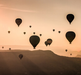 Wall Mural - hot air balloons