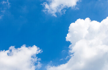 Canvas Print - blue sky with white clouds