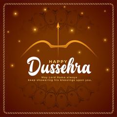 shiny happy dussehra wishes card background