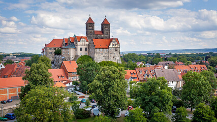 Wall Mural - Landscape with Abbey of Quedlinburg