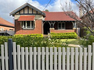 Suburban federation residential house in Sydney NSW Australia