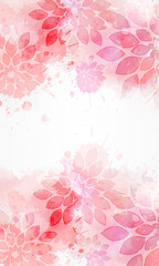 Wall Mural - Abstract background with floral swirls