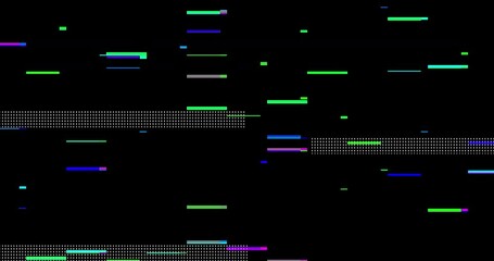 Wall Mural - glitch noise distortion of broken video image background, vhs effect, glitch digital color pixel noi