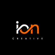 ION Letter Initial Logo Design Template Vector Illustration
