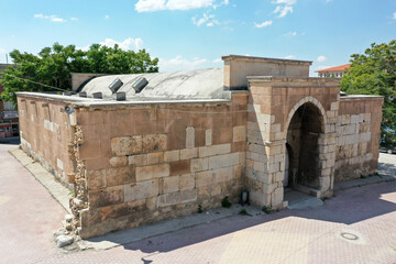 Sticker - Kadinhani Caravanserai is located in the district of Konya Kadinhani. The caravanserai was built by Raziye Hatun in 1223 during the Seljuk period.