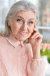 © aletia2011 - Happy smilling senior woman posing at home