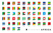 © creamfeeder - All country National flags of Africa / vector illustration / icon set [Speech balloon]