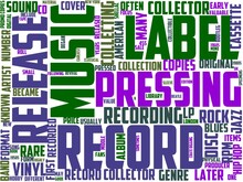 Collecting Rpm Records Typography, Wordart, Wordcloud, Sound,collecting,retro,analog