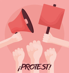 Sticker - nice protest design