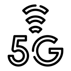 Canvas Print - 5g symbol icon