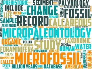 micropaleontology typography, wordcloud, wordart, microfossils,data,collection,micropalaeontology