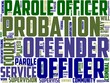 probation officer typography, wordcloud, wordart,