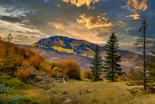 Autumn Sunset In Park City , Utah