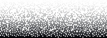 Vector Background Of Halftones.Filled With Black Diamonds .Long Attenuation. Arbitrary Destruction.