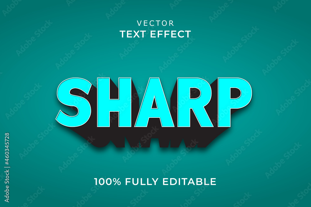 text effect Stock Vector | Adobe Stock